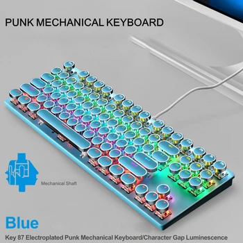 Gaming Mekanisk Tastatur Kablede Blå-Aksen Mekanisk Tastatur RGB LED bagbelyst Tastatur Til PC Gamer Computer