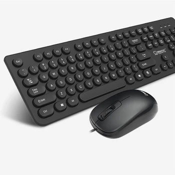 Gaming Tastatur Kabel USB Multimedie Tastatur Mus Kombinationer 104 Nøgler Tastatur, Mus Sæt til Desktop, Laptop, Tablet Drop Shipping