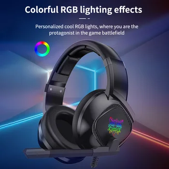 Gaming Ørepropper Computer Headset Overlegen lydkvalitet Med støjreducerende Mousserende RGB Lys Til PS4 og Xbox til En PC Computeren
