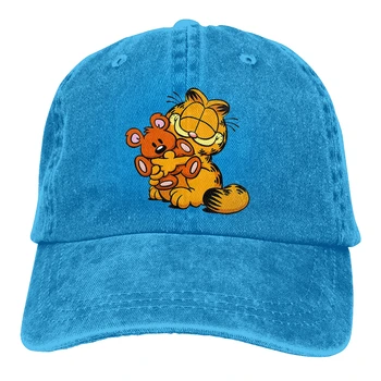 Garfield Jon Futte Tegneserie Flerfarvet Hat Toppede Kvinder ' s fælles Landbrugspolitik Venner Personlig Visir Beskyttelse Hatte