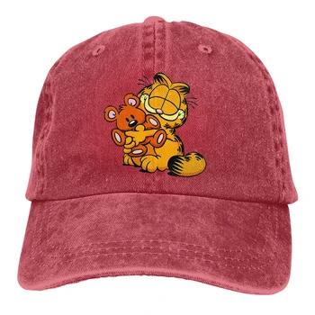 Garfield Jon Futte Tegneserie Flerfarvet Hat Toppede Kvinder ' s fælles Landbrugspolitik Venner Personlig Visir Beskyttelse Hatte