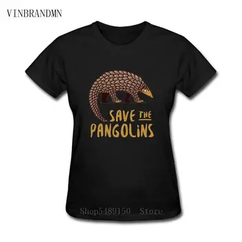 Gemme Pangolin/Skildpadde/Elefanter/ Wild Animal Print Kortærmet Top T-Shirts Vintage Chic Kvinder Beskytte Miljøet T-Shirt
