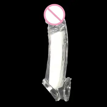 Genanvendelige Penis Udvidelsen Ærme Sex Legetøj Forsinke Ejakulation Intime Varer Voksen Sexlegetøj Til Mænd Crystal Kondom