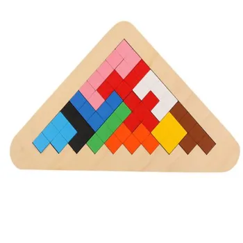 Geometri Kognitive Tetris Træ-Tangram Hjernen Puslespil Børn Pædagogisk Legetøj til Børn Magination Intellektuelle Spil