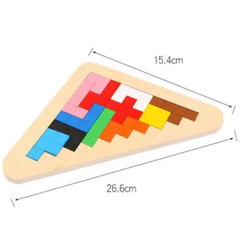 Geometri Kognitive Tetris Træ-Tangram Hjernen Puslespil Børn Pædagogisk Legetøj til Børn Magination Intellektuelle Spil