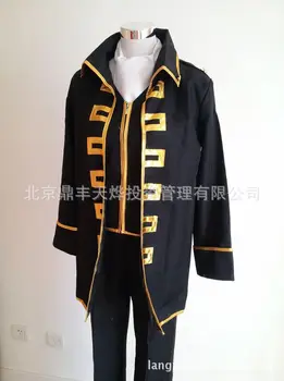 Gintama Sølv Sjæl sakata gintoki cosplay Kostume tøj okita sougo Shinsengumi Komplet sæt