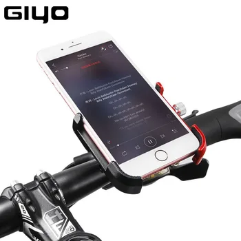 GIYO Aluminium Legering Cykel Telefon Holder Mountain Road Cykel, Styr Klip Stå Montere MTB Cykel Smartphone Holderen Støtte