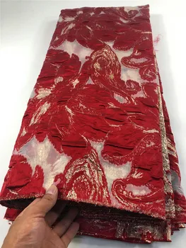 God Afrika blonder nyeste tøj satin lace fabrics 5 m lagos party dress snørebånd engros brocade blonde stof gratis fragt
