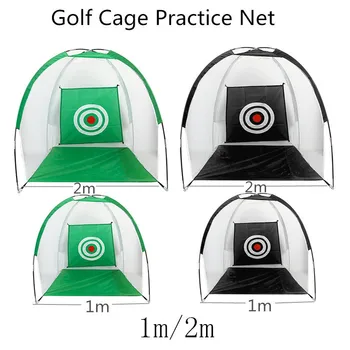 Golf Cage 1m/2m Uddannelse Hjælpemidler Swing Rammer Praksis Netto Indendørs Udendørs Sport Golf træningsudstyr Træner Golf Værktøj