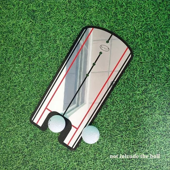 Golf Sætte Praksis Spejl Putting Alignment Mirror Støtte Til Uddannelse, Spille Golf Putter Spejl Ny