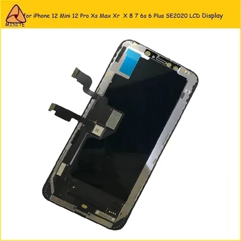 Grade AAA+++ LCD Til iPhone 12 11 Pro Xs Antal XR-X LCD-skærm forsamling til iphone 12 Mini LCD-Touch Digitizer Med 3D