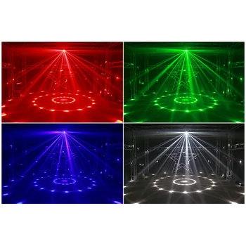 Gratis forsendelse Hot salg LED Kalejdoskop 4in1 effekt lys med fjernbetjening til disco sdj pub party bryllup fase virkning lys