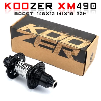 Gratis levering Koozer XM490 hubs 4 lejer MTB mountainbike hub QR100*15 12*142mm thru32holes skivebremse cykel hub28 32 36 huller