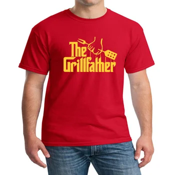 Grillfather Gave Til Far, fars Dag BBQ Sjove Mænd T-Shirt t-shirt Mode, Familie, Fritid O-Hals Bomuld T-Shirt Tee Camisetas