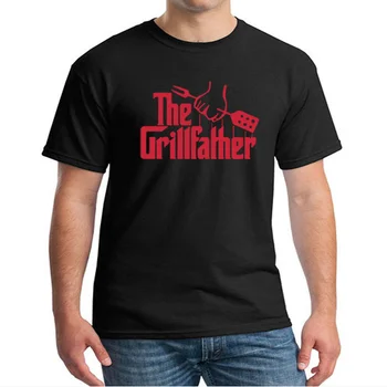 Grillfather Gave Til Far, fars Dag BBQ Sjove Mænd T-Shirt t-shirt Mode, Familie, Fritid O-Hals Bomuld T-Shirt Tee Camisetas
