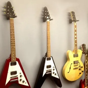 Guitar Bøjle Stand Holder vægbeslag Display Rack Skum Belagt Justerbar Bøjle Universal til Akustisk El-Guitar