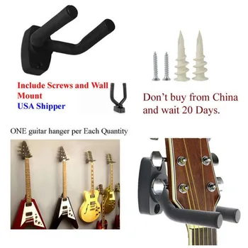 Guitar Bøjle Stand Holder vægbeslag Display Rack Skum Belagt Justerbar Bøjle Universal til Akustisk El-Guitar