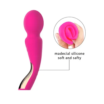 GXCMHBWJ Ny Kvinde Klitoris Stimulator Av Stick 7 Vibrations-Frekvenser Realistisk Dildo Vibrator For Kvinders Sex Toy Onanister