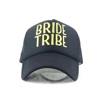 Gyldne Bogstaver Brud Stamme Trup Baseball Cap Til Bryllup, Bridal Shower Engagement Bachelorette Party Dekoration Af Forbrugsstoffer
