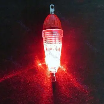 H053 Blinkende LED Dybt Drop Undervands Fiskeri Blæksprutte Lokke Rødt Lys, der Blinker Lampen Nye