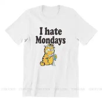 Hader jeg mandagen Nyeste t-shirts Garfield og Venner Hader Jon Orson Roy Kat Mænd Harajuku Ren Bomuld, Toppe, t-Shirt med o Hals Stor Størrelse
