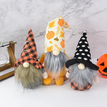 Halloween Ansigtsløse Dukke, Lille Ornament Nordiske Gnome Gamle Mand Dukke for Hjemsøgt Hus og Hjem Dekoration Børn Barn Gnome Gaver Legetøj