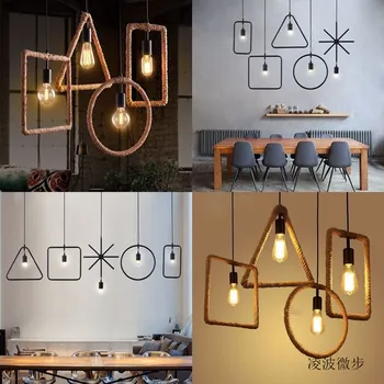 Hamp reb lysekrone Restaurant, Bar industriel stil individuelle kreativitet Nordiske simple korridor, bar og butik lampe