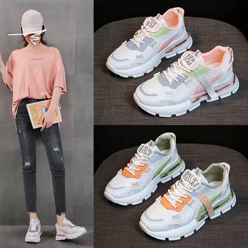 Harajuku Stil Studerende' Street Skudt Sneakers 2021 Nye Forår Fritid Hvid Sko til Kvinder