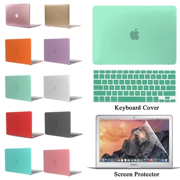 Hard Shell Laptop Case til Apple MacBook Air Pro Retina 11 12 13 15&Pro 13 A2338/Air 13 A2337 Tastatur Cover + skærmbeskytter
