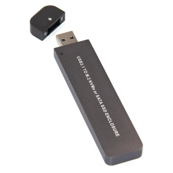 Harddisk, Bærbar USB3.1 TIL M. 2 NVME/SATA SSD Harddisk Kabinet, Velegnet til Mac OS, Linux, Windows 7/8/10