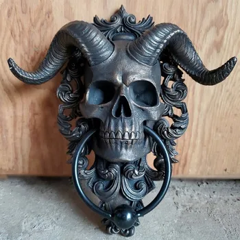 Harpiks punk Satan kraniet får hovedet væg pendel håndværk