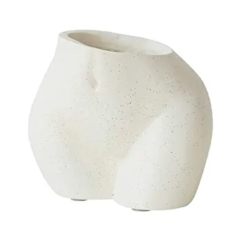 Harpiks Skulptur Blomstervaser Body Art Brystet Butt Statue Dekorative Flower Pot Kunst Kreative Kvindelige Hobby Vase Hjem Indretning