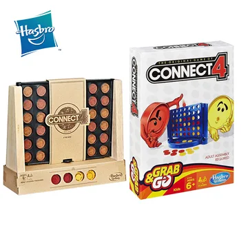Hasbro Spil Connect 4 Rustikke Serie Træ Materiale Klassiske Brætspil, Sjov Familie Part Spil Toy Voksne Børn Legetøj Chirstmas Gave