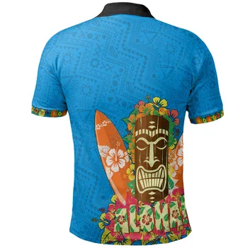 Hawaii Hele Polo-Shirt Aloha Hawaii Sommer Mode 3D Printet Polo Shirt Mænd for Kvinder kortærmet T-shirt Streetwear 02
