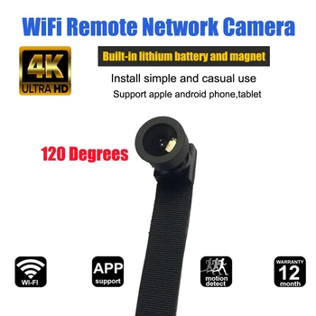HD WIFI 4K Ultra Mini Fleksibel IP-Kamera Fuld Video Audio Recorder Motion Detection Videokamera P2P Micro Cam