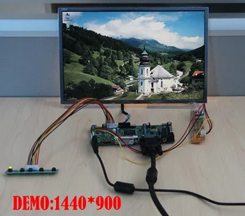 HDMI+DVI+VGA-kit til B154EW08 V1/V0 Audio Controller Board 30pin M. NT68676 Display panel mOitor 1280X800 LCD -