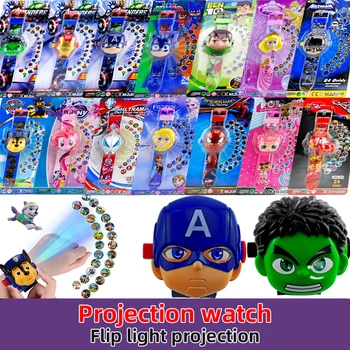 Head Flip Animation Projektion Digital Ur Tid Udvikle intelligens Lære Toy Børn Gave, Se Tidspunkt, Dato