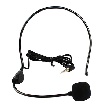 Headset Kablet Håndfri Headset Conference Microphone System, 3,5 Mm Højttaler Højttaler Lærer Vejledning