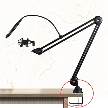 Heavy-Duty Metal Tabel monteringsklampe Cantilever Beslag Klemme til Mikrofon Suspension Boom Scissor Arm Stand Holder