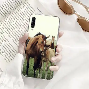 Hest Dyr, der Kører cool Telefonen Tilfælde Gennemsigtig for Samsung A71 S9 10 20 HUAWEI p30 40 ære 10i 8x xiaomi note 8 Pro-10t 11