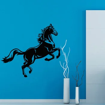 Hest Hule Ud Vægoverføringsbilleder Dyr Mustang Vinyl Kunst, Design Aftagelig Home Decor Wall Stickers Hjem Decal