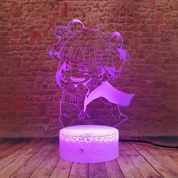 Himiko Toga Model MHA 3D-Illusion LED Nightlight Flash 7 Farver Skift bordlampe Min Helt den Akademiske verden Animationsfilm action & toy tal