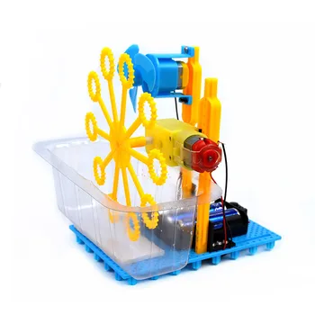 Hjemmelavet Boble Maskine Elektrisk Videnskab Kreative DIY Forsamling Boble Maskine i Høj Kvalitet, Praktisk Praktisk Børn Toy