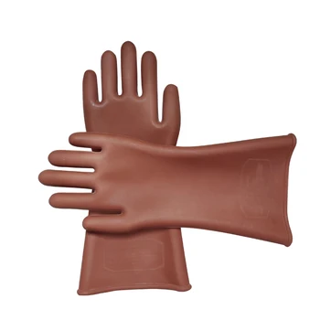 Holdbar isolerede handsker beskyttende komfortable isoleret handske 1 Par gummi-12kv 12000V elektriske arbejdskraft beskyttelse gummi handske
