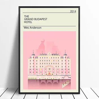 Home Decor Nordiske Væg Kunst Maleri Grand Budapest Hotel Vintage Klassisk Film HD Udskrive Plakater Modulære Billede Lærred Soveværelse