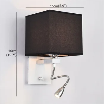 Hongcui væglamper Moderne Kreative Kvadratisk Form Indendørs LED Sconces Lamper Til Hjemmet Gangen