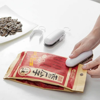 HOOMIN Varme Sealer Forsegling Klip Mini Handy Pakke Forsegling Maskiner med Vacuum Resealer For Plastik Poser Snacks