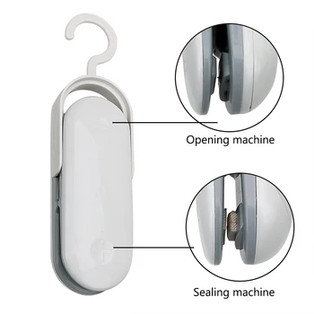 HOOMIN Varme Sealer Forsegling Klip Mini Handy Pakke Forsegling Maskiner med Vacuum Resealer For Plastik Poser Snacks