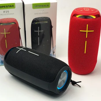 HOPESTAR P29 Trådløse Caixa De Som Bluetooth Højttaler Bærbare Kolonne Vandtæt Udendørs TWS Musik Afspiller Kasse Med Intern radio