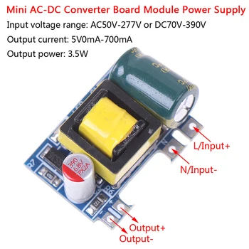 Hot 1PC Mini-AC-DC 110V 120V 220V 230V Til 5V og 12V Converter Bord Modul Strømforsyning Isoleret Skifte Power Modul